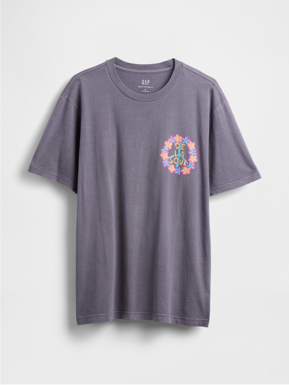 NWT De La Soul x GAP Relaxed Graphic T-Shirt | 100% Cotton | Purple - Picture 4 of 5